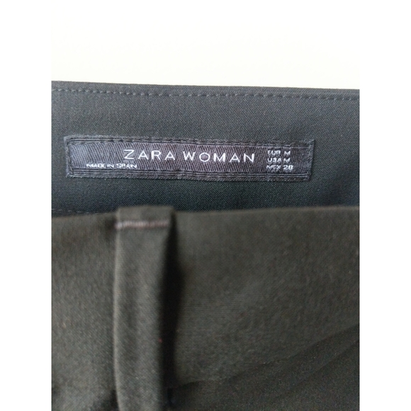 Zara black masculine trousers zip leg split pants - Picture 5 of 5